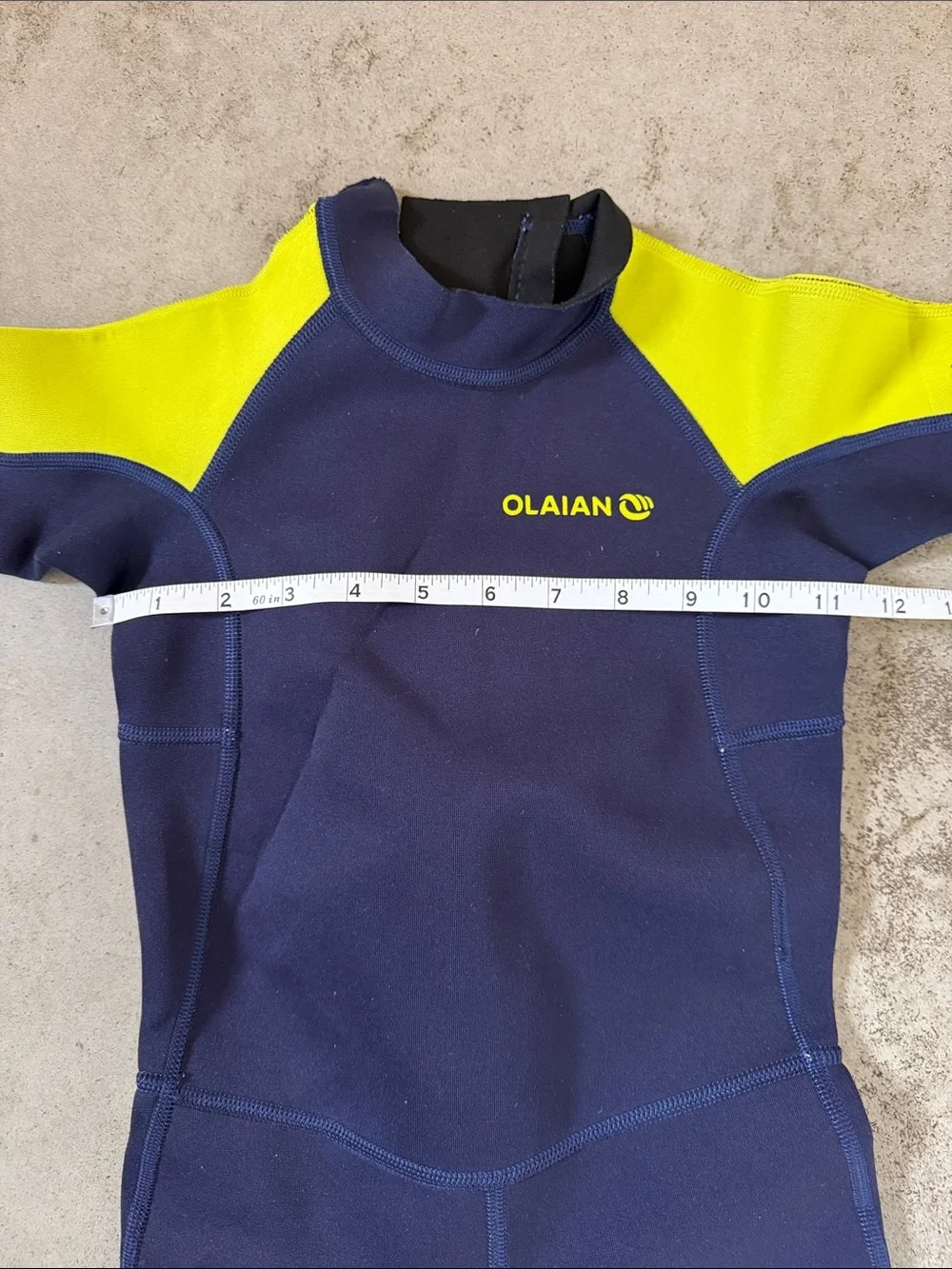 Olian Kids Short Sleeve Rashguard - Navy & Yellow